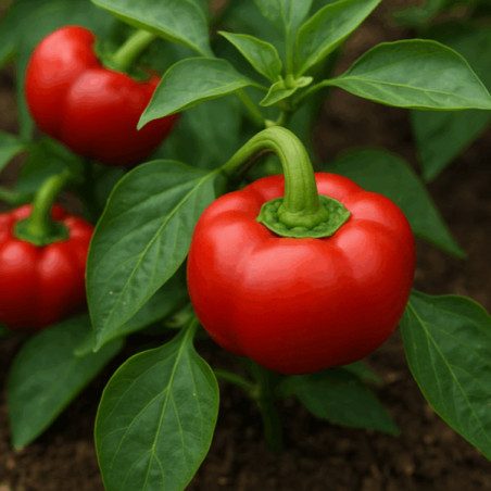 Poivron tomate 12 à 15 grammes de graines.